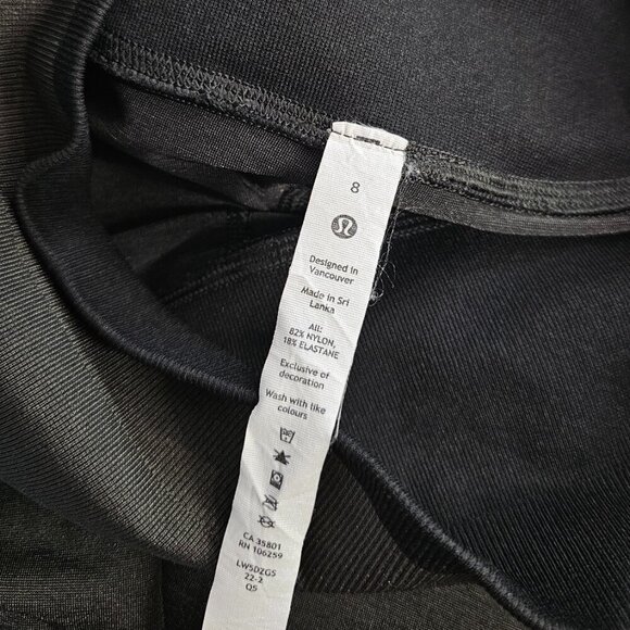 Lululemon Seamless Mesh High-Rise Training Tight 25" Graphite Grey, Size 8 - Picture 5 of 10